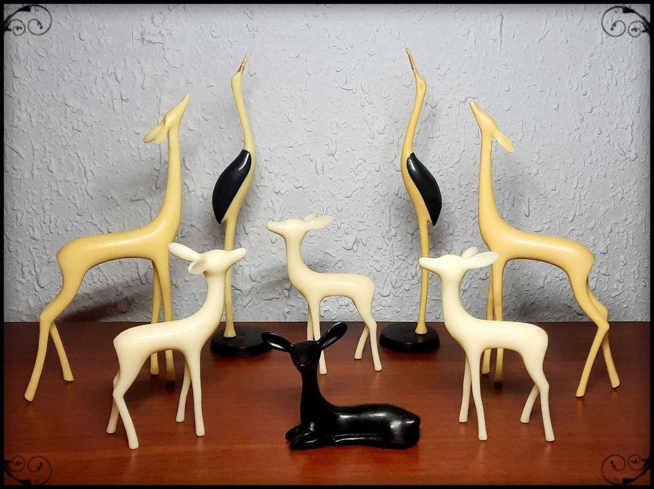 Фигурки животных и панно СССР 11 шт.