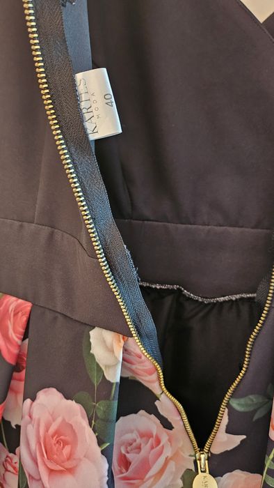 Флорална официална рокля