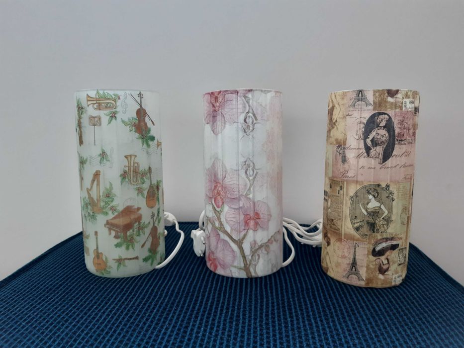 Veioză de sticlă handmade