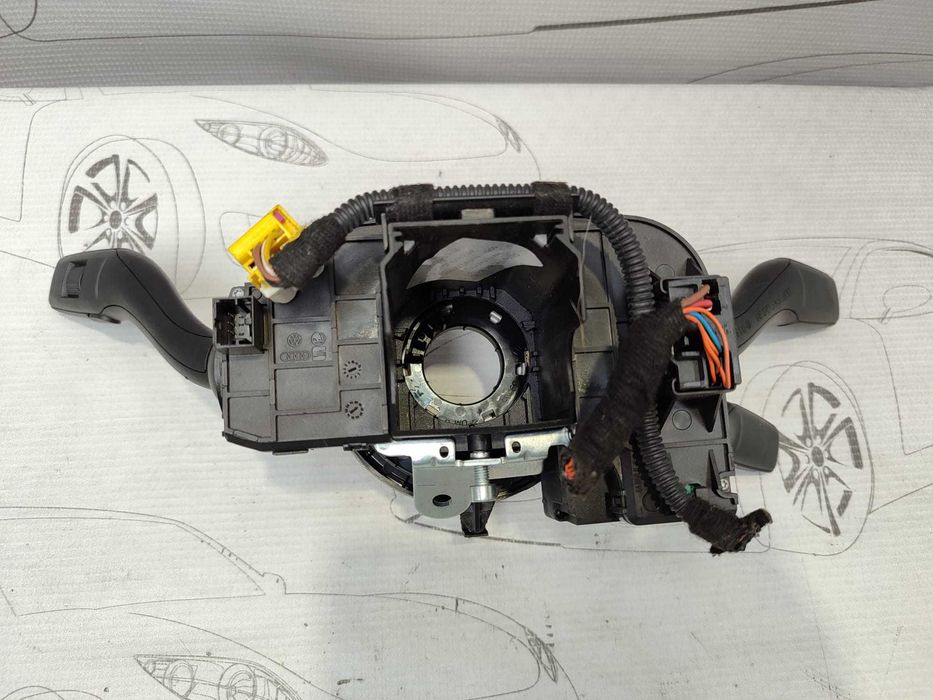 Ansamblu manete comenzi volan + spiră Audi A6 S6 C6 4F 4E0953541A 2007 / [2004-2011] / (5B3)