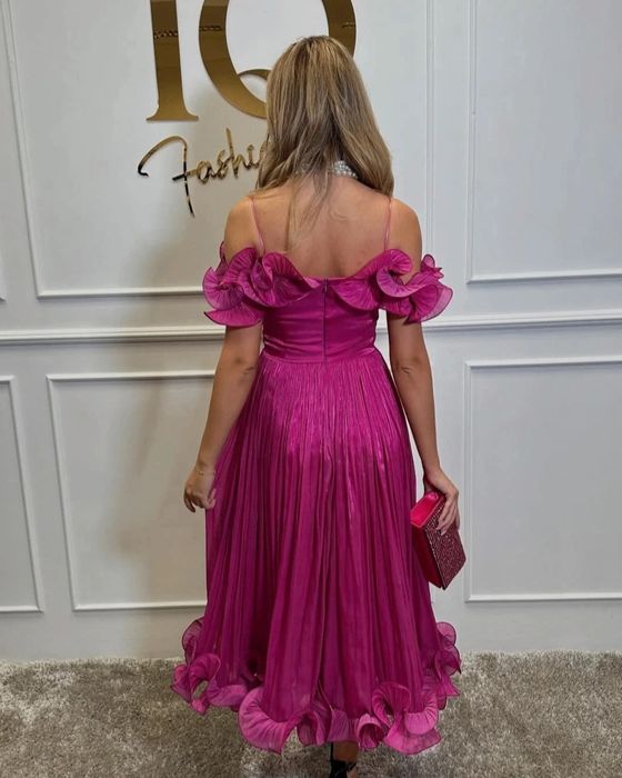 Rochie fucsia midi