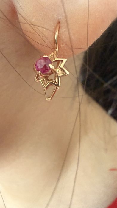 Золотые серьги 585 проба