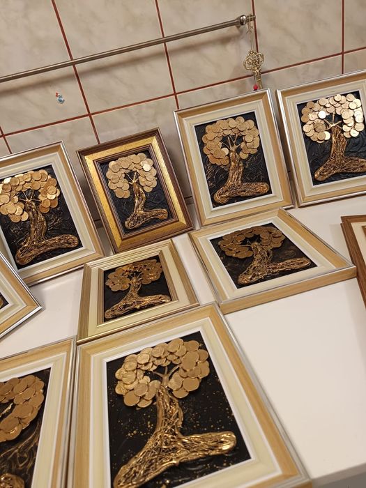 Tablouri cu monede _ Copacul Vietii_Tablouri cu bani