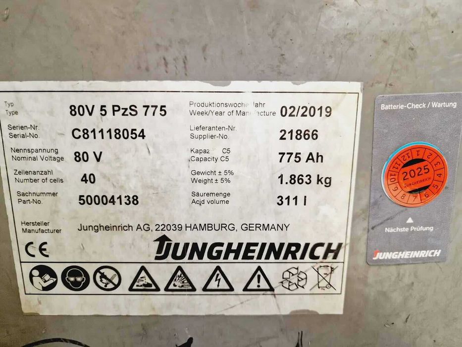 Electrostivuitor Stivuitor 4 tone Jungheinrich EFG 540ks  an 2019