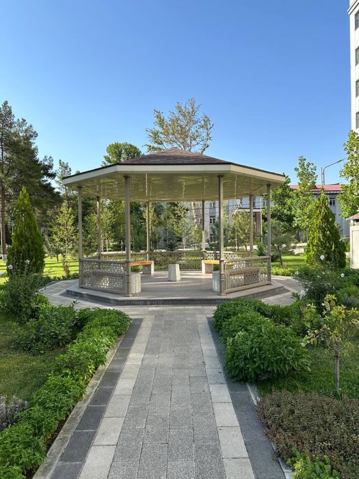 Besedka naves matal konstruksiya reshotka qilamiz