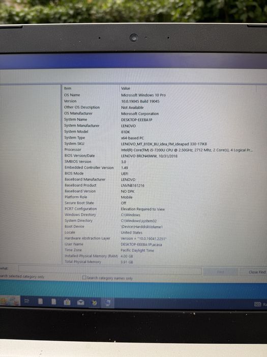 Leptop Lenovo ideapad 330