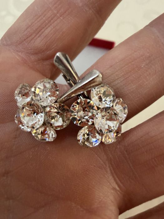 Cetcei superbi din argint cu pietre swarovski