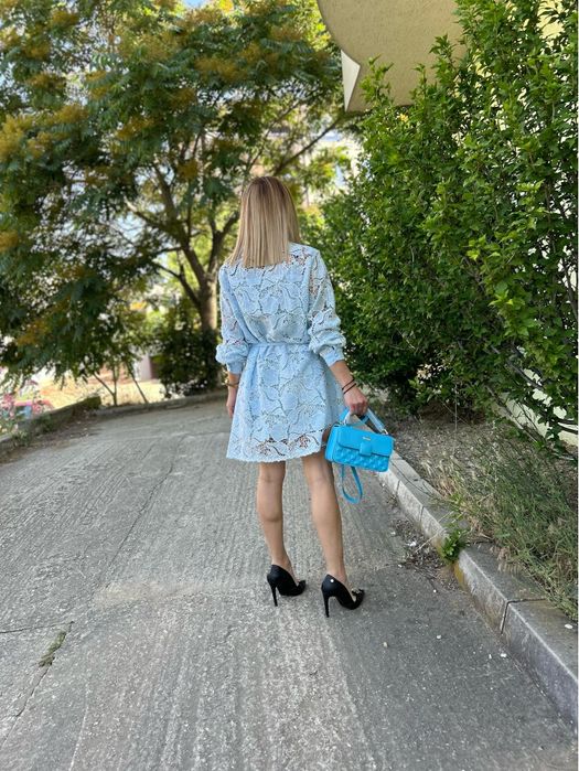 Дамска дантелена рокля -нова