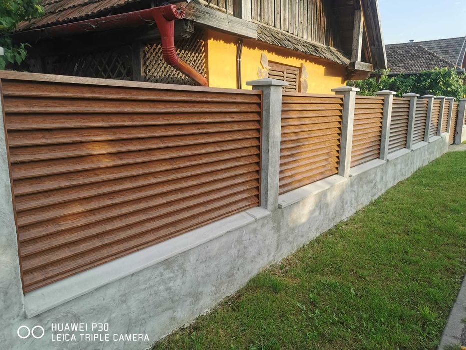 Хоризонтална ограда тип щора - пирамида