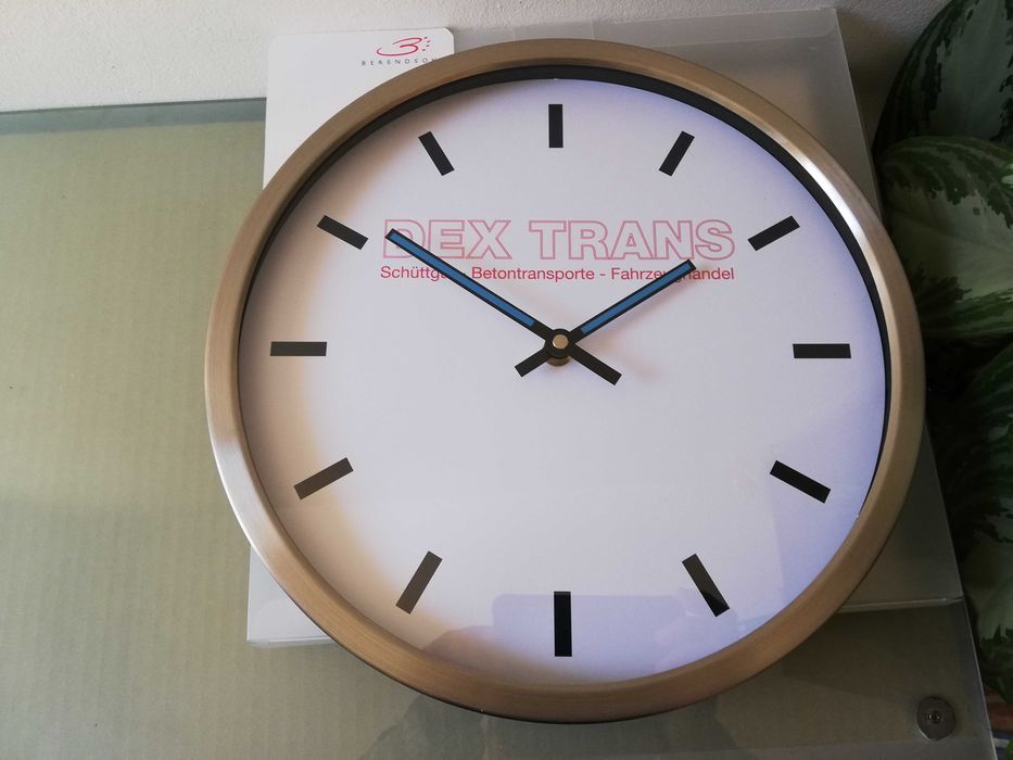 Ceas de perete cu radio control, mare, 30 cm, nou, exterior-interior