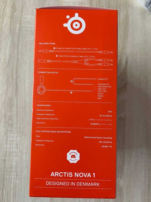 SteelSeries Arctis Nova 1 Black 3 шт