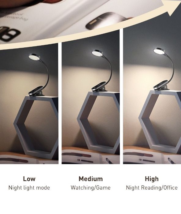 Baseus Беспроводная Настольная Лампа Dimmable Wireless Desk Lamp