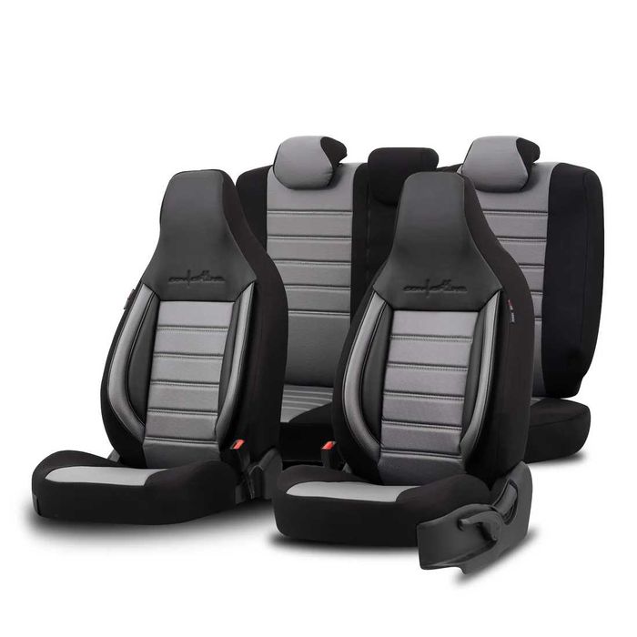 Тапицерия OTOM Comfortline–Черно/Сиво,с Еко кожа,(За малки автомобили)