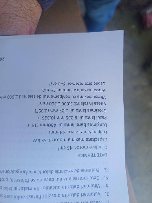 Vând drujba STEINHAUS PRO-GCS45 pe benzină