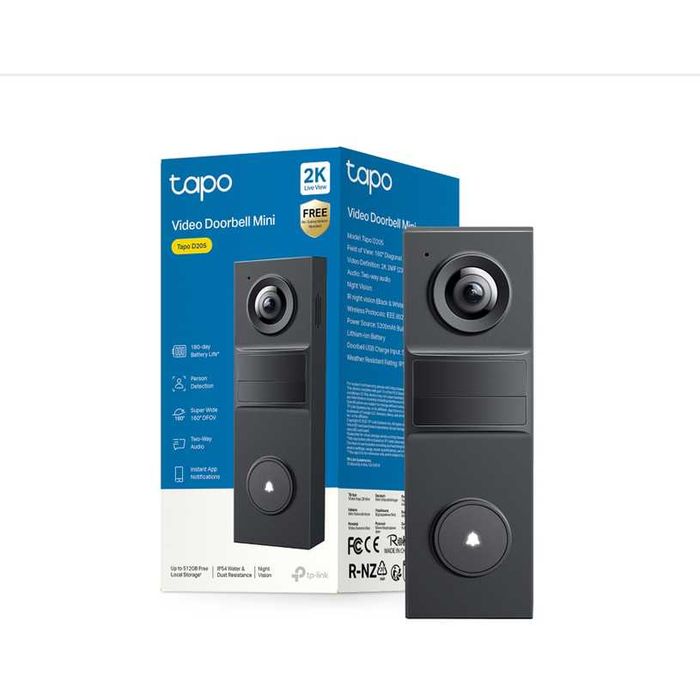 Интелигентен видео-звънец TP-Link Tapo D205