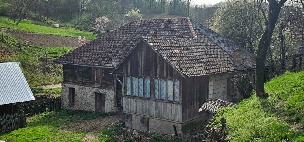 Vand casa cu gradina + padure + teren arabil