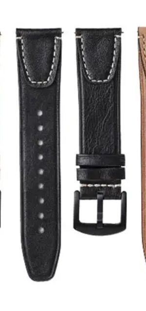 Застёжка, пряжка-бабочка из нержавеющей стали и РЕМЕШКИ, на 20 мм.