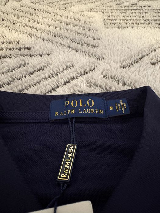 Tricou Polo Ralph Lauren blue big logo