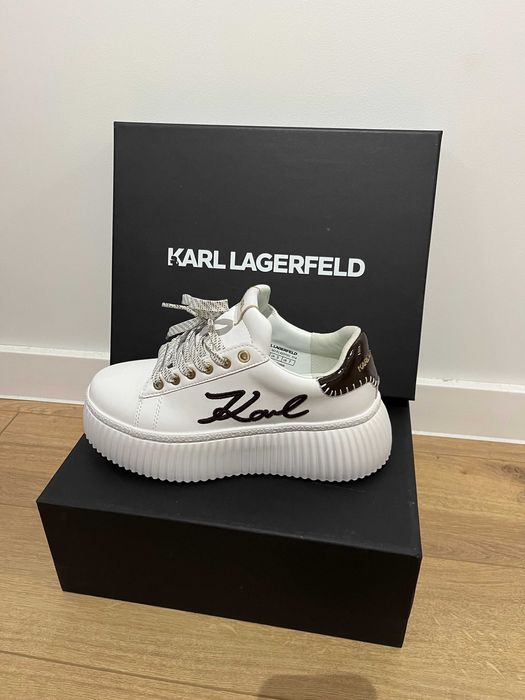 Оригинални дамски обувки Karl Lagerfeld (KL42372C) - 38 номер - КАФЯВИ