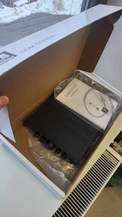 Amplificator Audac com104 + 2 Boxe tavan Audac Cira 824