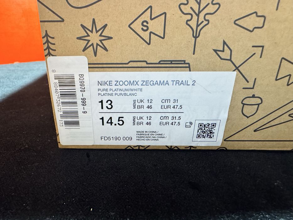 № 47.5 оригинални Nike ZoomX Zegama Trail 2 ShoeMag