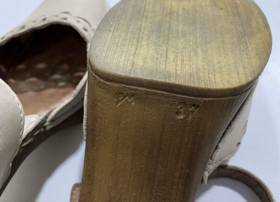 Sandale piele nude 37