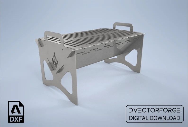 Gratar camping demontabil