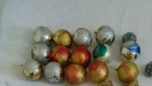 Новогодние игрушки на большую ёлку