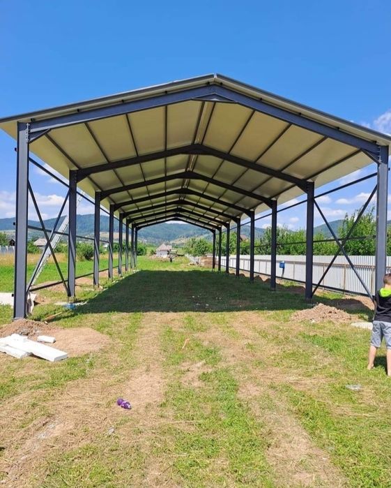 Vand hala metalica confectonata din profil ipe   12X20X5     4600 euro