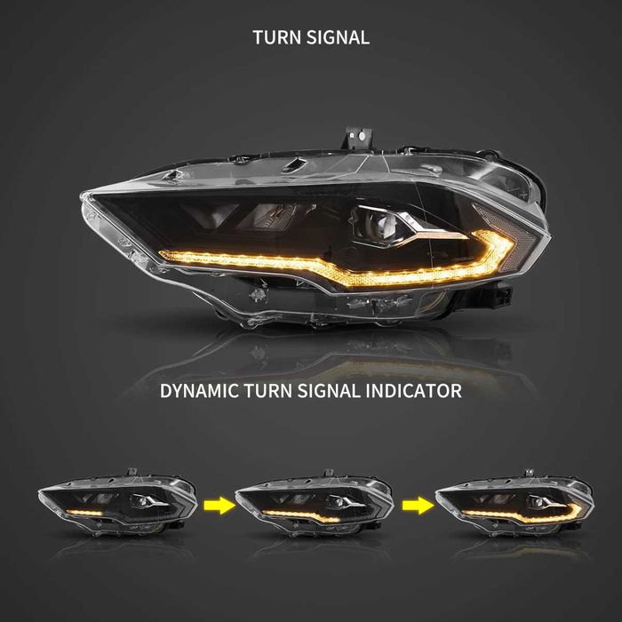 Комплект Full LED фарове с динамични мигачи за Мустанг 2018- Mustang