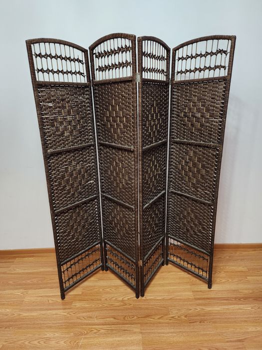Ширма плетеная раздвижная