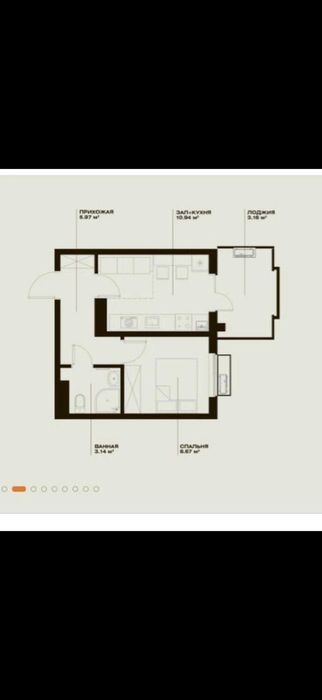 Продаётся 1/5/15 квартира в ЖК Oz Makon, Мирабадский р-н, Фаргона Йули