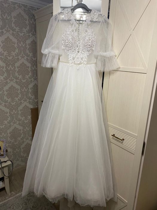 Шикарное свадебное платье