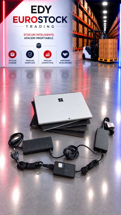 Tableta Microsoft Surface Pro 7, Ecran tactil de 12,3", i7-1065G7, 16 GB RAM, SSD 256 GB + Tastatura +Surface Dock