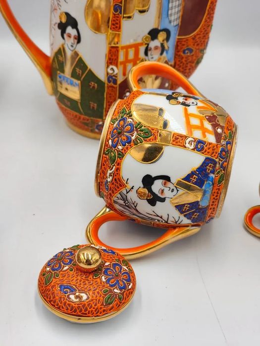 Satsuma Japan Lithophane Geisha“, японски сервиз
японски порцеланов сервиз за кафе,