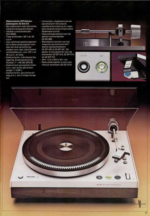Продавам грамофон PHILIPS 22GA212 Electronic