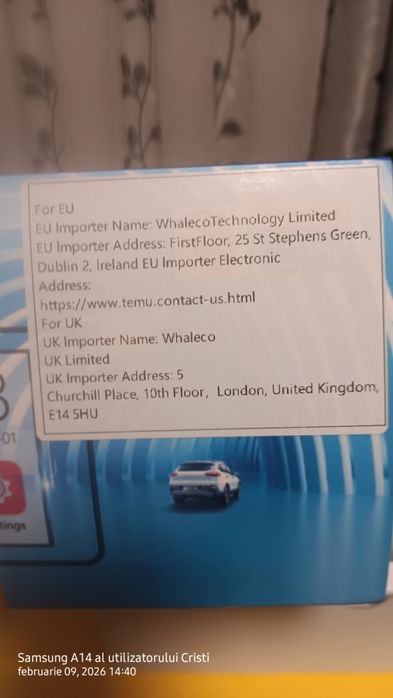 Camera auto cu ecran tactil model nou