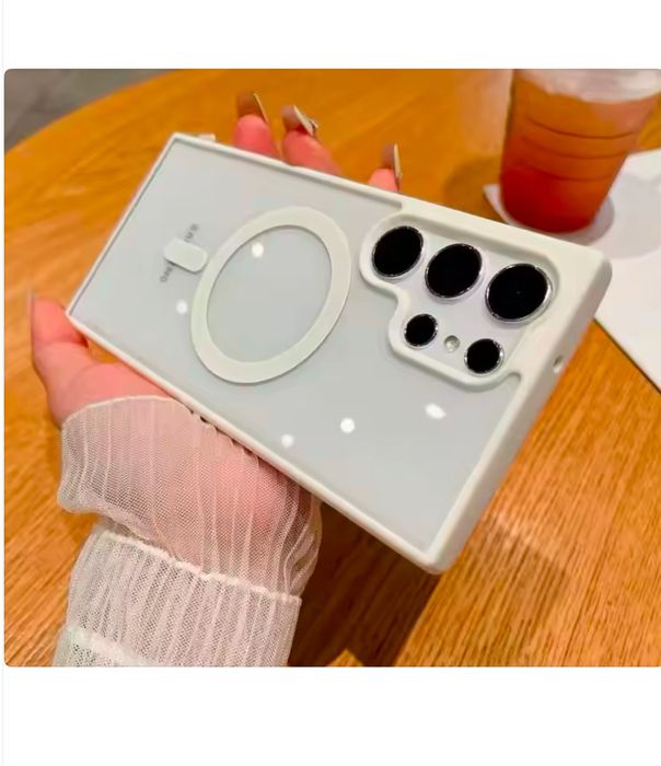 SAMSUNG S22/S23/S24/S25/PLUS/ULTRA Husa Magsafe Pc Spate Crystal Clear