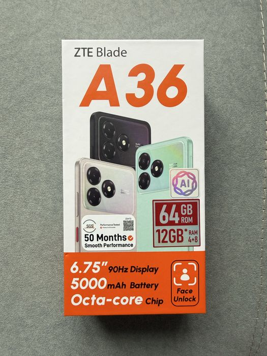 Смартфон ZTE blabe A36