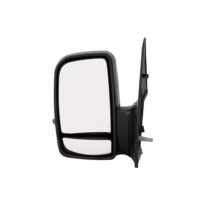 Oglinda exterioara Mercedes Sprinter 209-524 (W906) 07.2006-2009, VW Crafter (2E) 12.2005-2009, stanga/dreapta, Crom, electrica, Cu incalzire, carcasa neagra, Convex, 5065514E cu semnalizare, mufa cu 6 pin