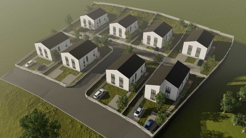Lot de teren 600 mp de vanzare cu utilitati si autorizatie de constructie duplex in Cristesti