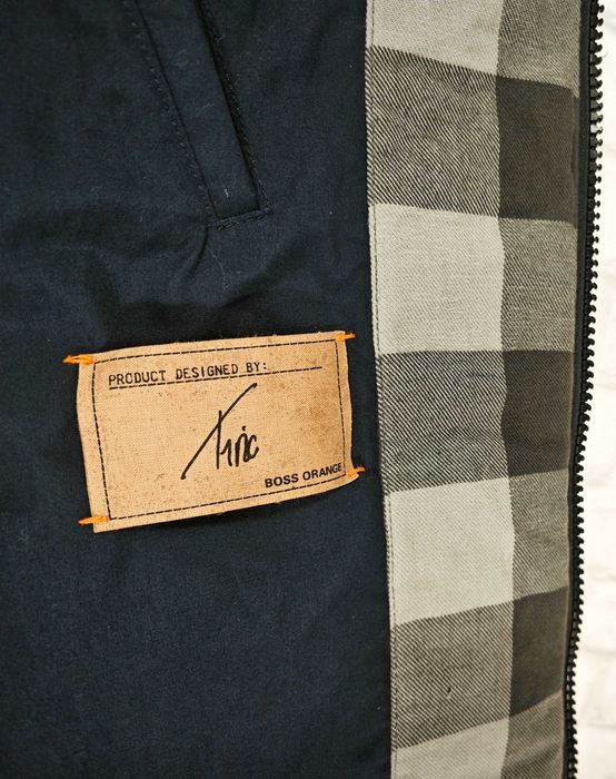 HUGO BOSS Пухено яке с качулка  и Пух Размер 52 / XL