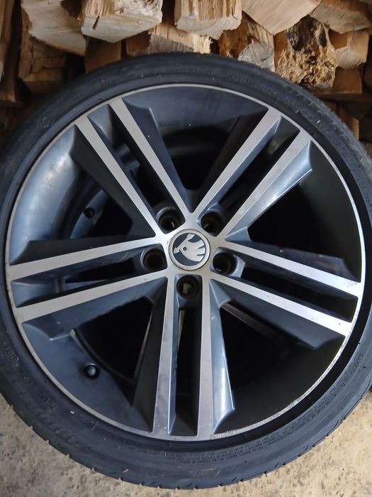 Jante Skoda 5x100 cu anvelope de vară