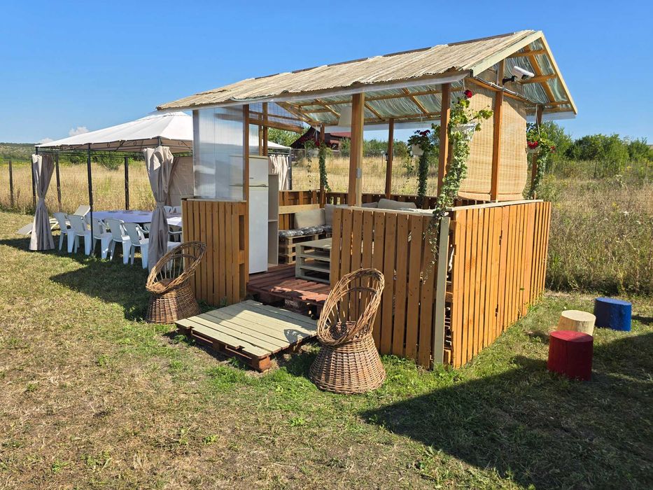 Inchiriez grădina de vară pentru petreceri copii, adulți sau cazare camping cort sau in rulote