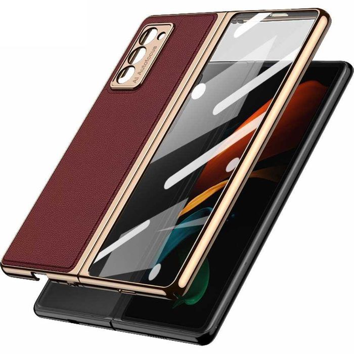 Huse premium+Folie full protectie fata spate SAMSUNG Galaxy Z Fold2 5G