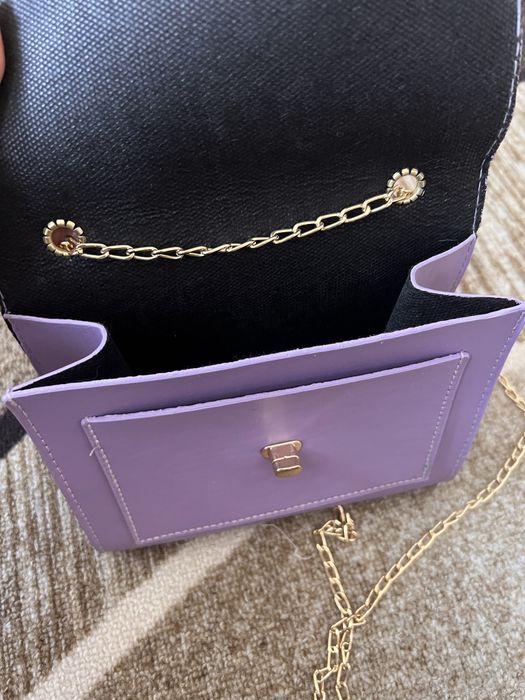Лилава дамска чанта