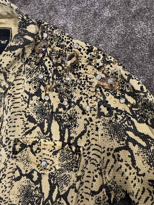 Дамска риза с животински принт и камъни