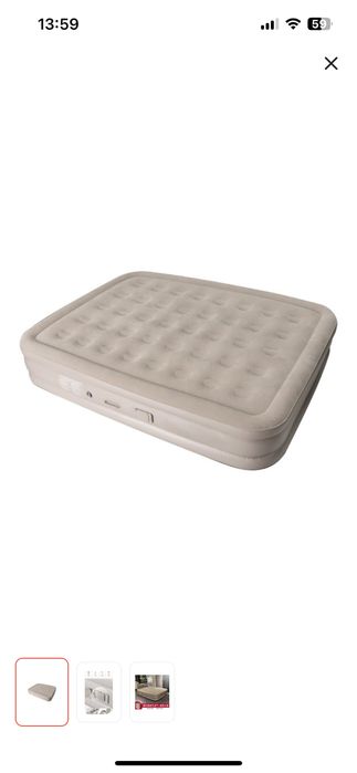 Надувной матрас с встроенным насосом