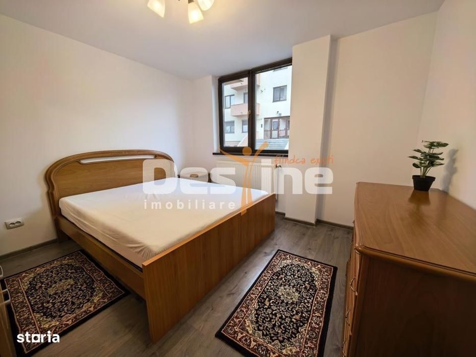 Apartament 3 camere 66 mp mobilat, cu balcon, gradina și loc de parcar