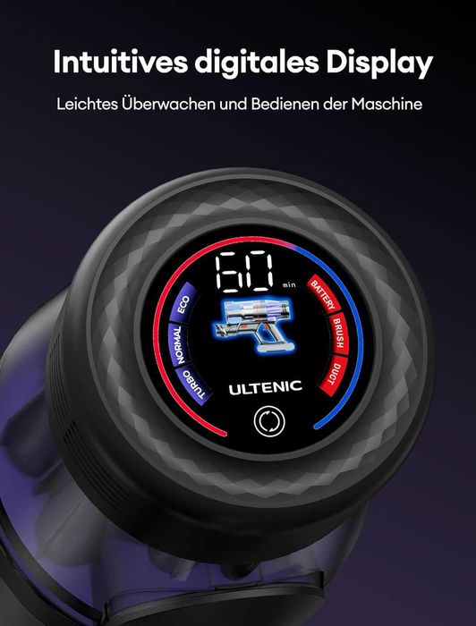 Вертикална безжична прахосмукачка Ultenic U16 Flex  550W, 50000Pa